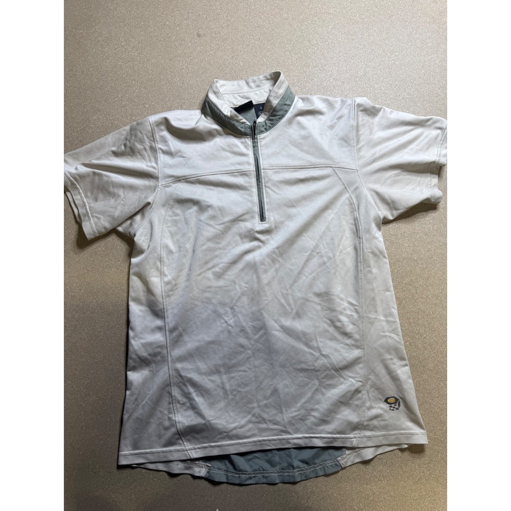 Mountain Hardwear Half Zip Pullover Short Sleeve Hiking Shirt L‎